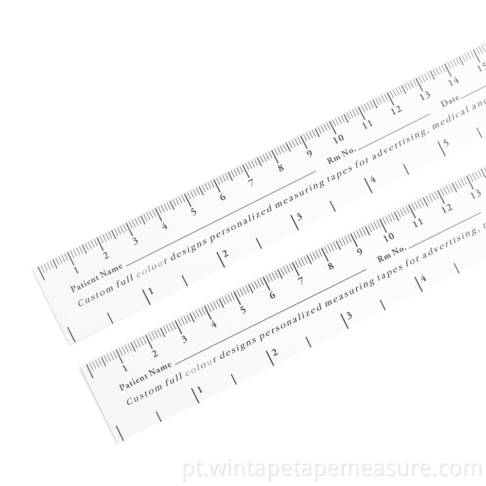Fita medidora de feridas Wintape 18cm / 7 '' Educare Ruler (PAPER) (Pacote de 100) Medímetro médico